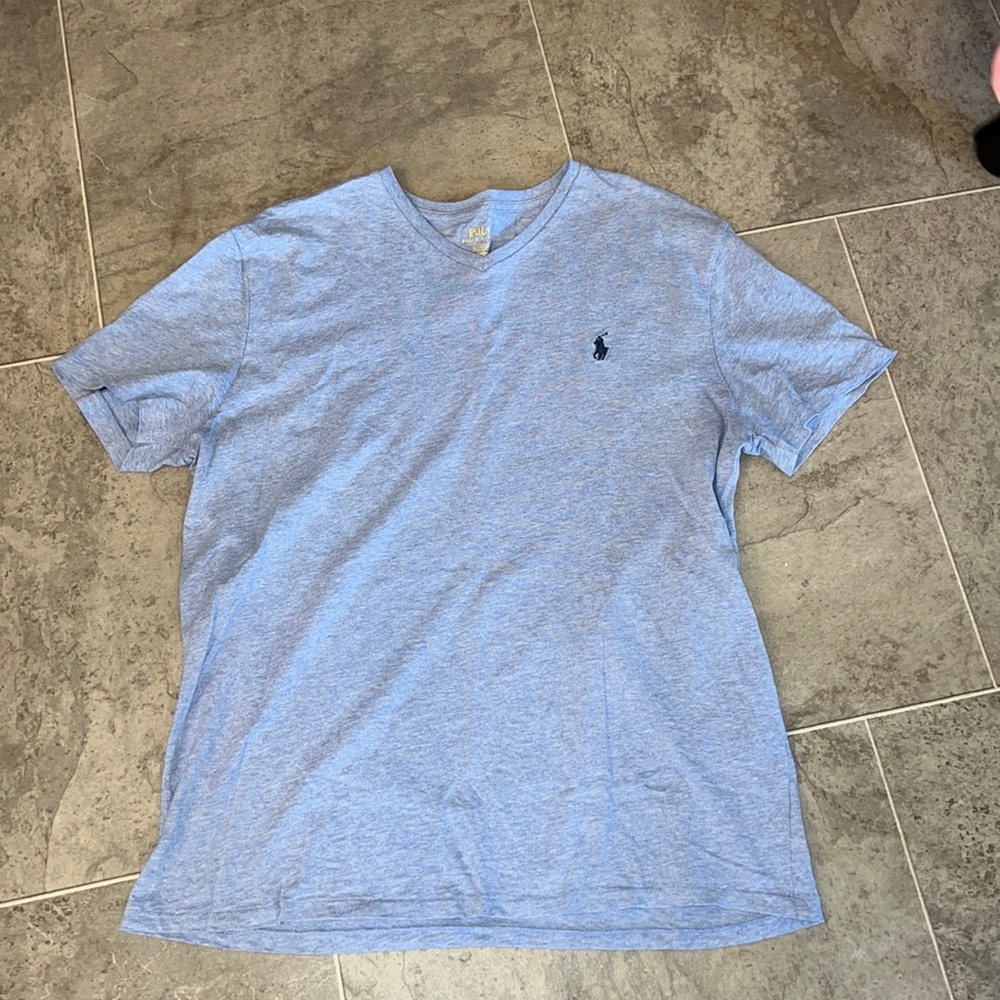 Light Blue Polo V neck